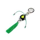 Chaveiro Ossaim Folha Verde 15 cm em Murano
