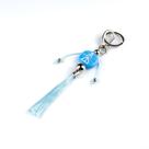 Chaveiro Oxossi Azul Ofá 15 cm em Murano Chaveiro Oxossi Azul Ofá 15 cm em Murano