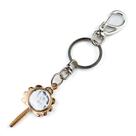 Chaveiro Oxum Abebê Luxo Espelho Dourado 14 cm em Metal