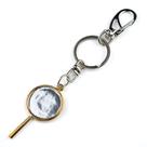 Chaveiro Oxum Abebe Redondo Espelho Dourado 15 cm Metal