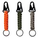 Chaveiro Paracord KUDAAL com mosquetão para atividades ao ar livre