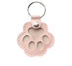 Chaveiro Patinha Pet Porta Pelos Cães E Gatos Lembrança Urna Portátil Memorial Rosa