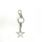 Chaveiro Pentagrama Vazado Metal Níquel 13 Cm