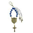 Chaveiro Personalizado com 2Nomes -Cor Azul(N Sra Aparecida)