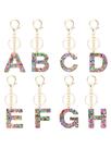 Chaveiro Personalizados 26 Letras Pendente Para Mulheres Resina Chaveiros Meninas Acessório Bolsa