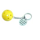 Chaveiro Pickleball com bola amarela e Eat Sleep Pickleba