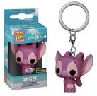 Chaveiro pocket pop disney lilo e stitch angel glitter