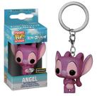 Chaveiro pocket pop disney lilo e stitch angel glitter