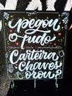 Chaveiro Quadro Lettering feito a mão Chaveiro Quadro Lettering feito a mão
