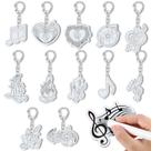 Chaveiro Quelay Musical Note Craft Music Party Favors x24