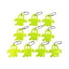 Chaveiro Refletivo Noturno Em Formato De Fantasma Fofo, 10 Peças, Pingentes Dupla Face Para Mochila,