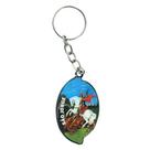 Chaveiro RELIGIOSO Oval São Jorge guerreiro SANTO RESINADO