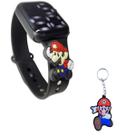 Chaveiro Relógio MARIO BROS Infantil DG Resistente à Água-Pr