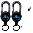 Chaveiro retrátil Yojaro Heavy Duty, pacote com 2 porta-crachás