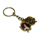 Chaveiro Rosa Santa Teresinha em metal com imagem resinada AR7455