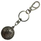 Chaveiro Sao Bento 12 cm Metal Prateado