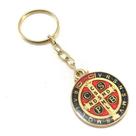Chaveiro São Bento Redondo Dourado