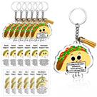Chaveiro Siifert Emotional Support Positive Taco Acrylic