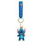 Chaveiro silicone formato stitch arma de água 8cm - disney