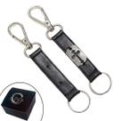 Chaveiro SLIM Tradicional Pingentes Personalizado Tag Cruz Vazada Fecho Mosquetão