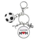 Chaveiro Soccer Mom Cute Football Charm Chaveiro