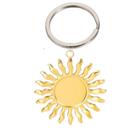 Chaveiro Sol Dourado Arquétipo do Poder e Energia com Argola Prateada Chaveiro Sol Dourado Arquétipo do Poder e Energia com Argola Prateada