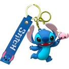 Chaveiro Stitch Chave Carro 3d Emborrachado com Alça Azul