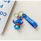 Chaveiro Stitch E Angel 3D com Pingente Mais Pulseira Silicone Fofo E Resistente