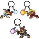 Chaveiro Street Fighter Pixel Art Ryu Ken Chun-L Metal