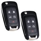Chaveiro SUPALAND OHT01060512 para Chevrolet Cruze, Equinox, Camaro, Impala, Malibu, Sonic, Buick Regal, Verano, Encore, Lacrosse e GMC Terrain (2010-2021) - Pacote com 2