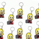 Chaveiro Thor Marvel Martelo 10un Boneco Borracha Aniversári