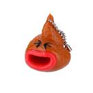 Chaveiro Toy Poo Emoticon com língua para fora para crianças e adultos