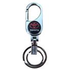 Chaveiro Toyota Mosquetão Cromado com 2 argolas