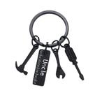 Chaveiro Uncle Tool Chaveiro de metal preto para homens e mulheres