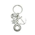 Chaveiro Vintage Nautical Anchor Life Ring Sailboat