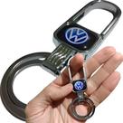 Chaveiro Volkswagen Metal Mosquetão Acessório Chave Carro Bolsa Argola Dupla Presente
