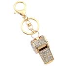 Chaveiro Whistle Elegant Crystal de metal de dupla camada