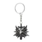 Chaveiro Witcher 3 Wolf Head Red Eyes em liga de zinco