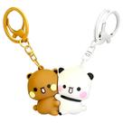 Chaveiro Z-OneMart BuBu Dudu Cartoon Bear Panda, 2 peças Chaveiro Z-OneMart BuBu Dudu Cartoon Bear Panda, 2 peças