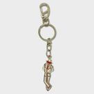 Chaveiro Ze Pelintra Branco 14 cm Metal Níquel
