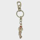 Chaveiro Ze Pelintra Branco 14 cm Metal Níquel