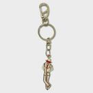 Chaveiro Ze Pelintra Branco 14 cm Metal Níquel