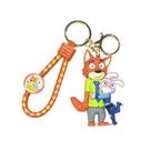 Chaveiro Zootopia Judy Hopps e estatueta fofa de Nick Wilde