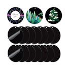 Chaveiros De Acrílico Preto Em Branco (10-30 Peças) - Ornamentos Redondos Com Furo Para Artesanato