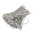 Chaveiros de arame de aço inoxidável, pacote bayite de 2 mm (100)