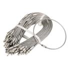Chaveiros de arame de aço inoxidável, pacote bayite de 2 mm (100)