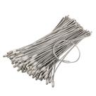 Chaveiros de arame de aço inoxidável, pacote bayite de 2 mm (100)