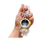 Chaveiros De Gato Astronauta Kawaii Com Luz Noturna, Pingentes Decorativos Brilhantes Para Bolsas,