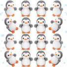 Chaveiros de Pelúcia Mini Pinguim Skylety 16 Peças 10 cm Chaveiros de Pelúcia Mini Pinguim Skylety 16 Peças 10 cm