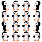 Chaveiros de Pelúcia Mini Pinguim Skylety 16 Unidades 10 cm Chaveiros de Pelúcia Mini Pinguim Skylety 16 Unidades 10 cm